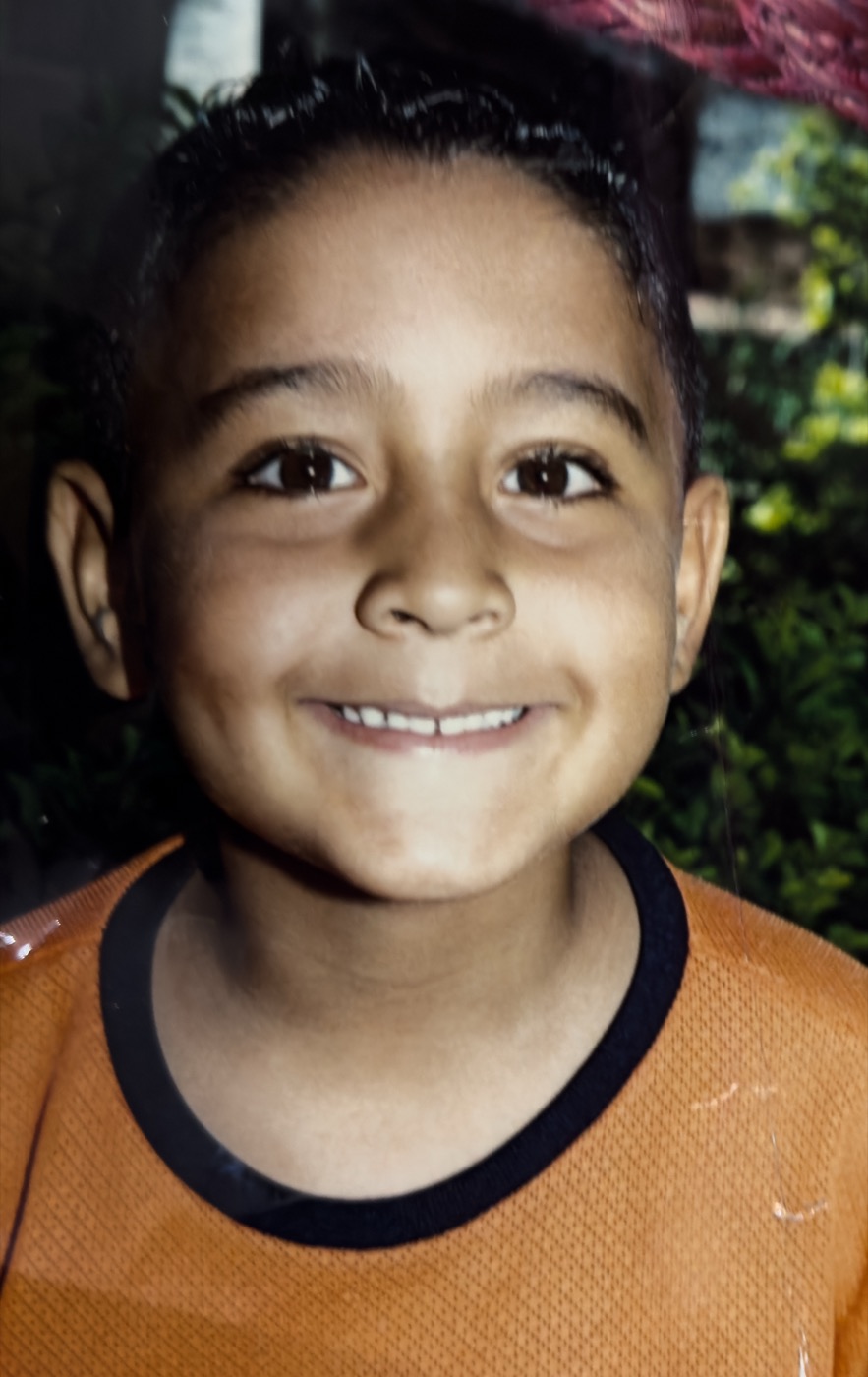 Retrato de Lucas criança sorrindo